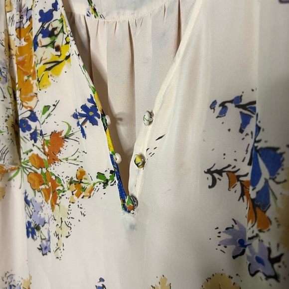 Parker Floral Tiered Silk Blend Dress - Picture 6 of 11